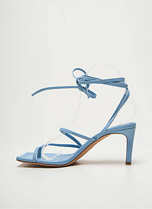 Sandales/nu pieds tissage satiné talon de 4 à 6cm bleu HUGO BOSS femme