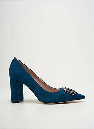 Escarpins nubuck talon de 7 à 9cm bleu HUGO BOSS femme