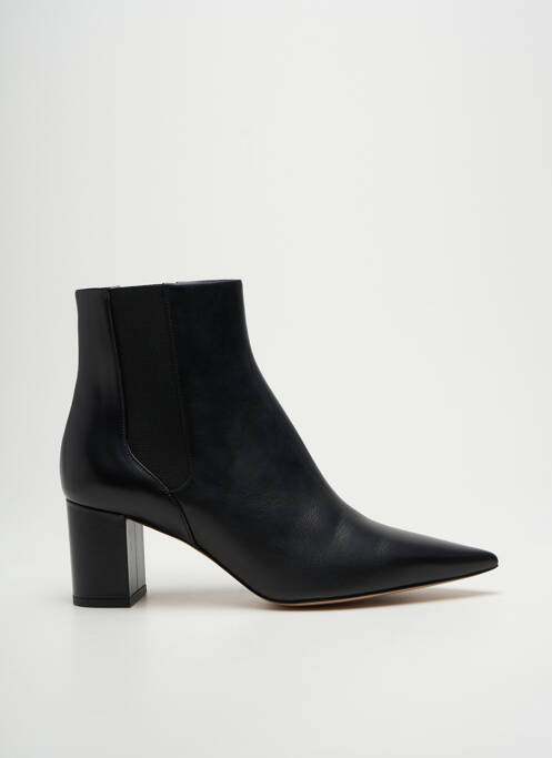 Bottines/boots tissage satiné talon de 4 à 6cm noir HUGO BOSS femme