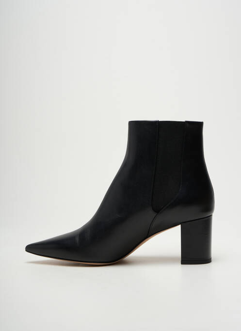Bottines/boots tissage satiné talon de 4 à 6cm noir HUGO BOSS femme