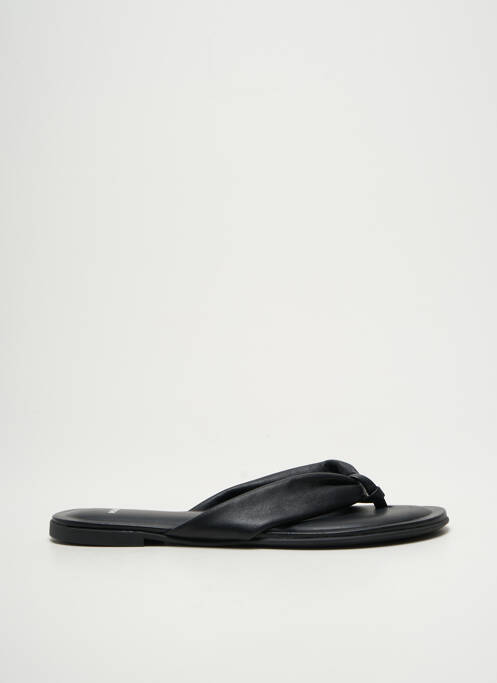 Tongs chiquet talon plat jusqu'à 3cm noir HUGO BOSS femme