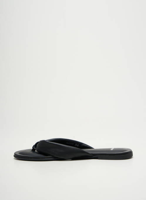 Tongs chiquet talon plat jusqu'à 3cm noir HUGO BOSS femme