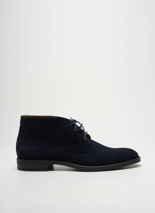 Bottines/boots nubuck talon bas bleu HUGO BOSS homme