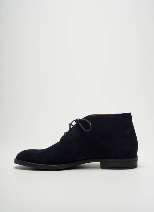Bottines/boots nubuck talon bas bleu HUGO BOSS homme