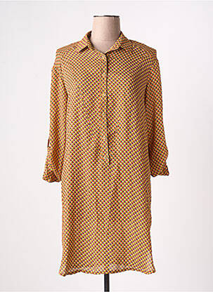 Tunique manches longues jaune ARELINE pour femme