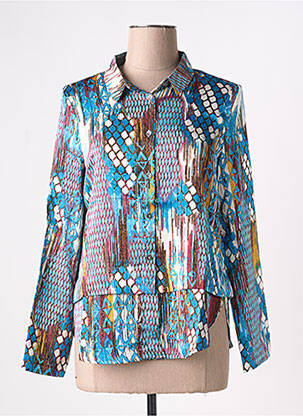 Chemisier bleu ARELINE pour femme