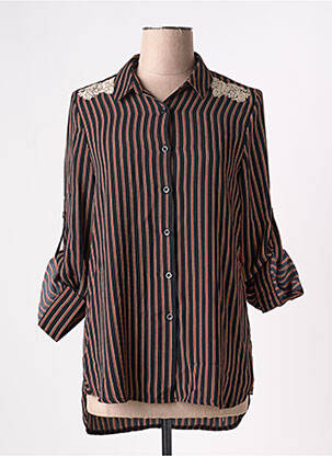 Chemisier noir ARELINE pour femme