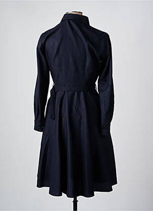 Robe mi-longue manches longues manches longues bleu ASPESI femme