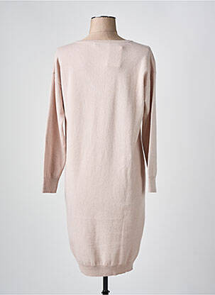 Robe pull resserrée sur le bas manches longues rose FABIANA FILIPPI femme