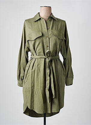 Robe courte manches longues manches longues vert HUGO BOSS femme