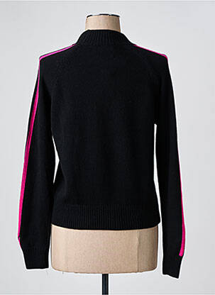 Pull coupe cintrée manches longues noir MC2 SAINT BARTH femme