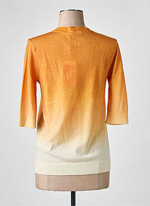 Pull coupe cintrée manches 3/4 jaune HUGO BOSS femme