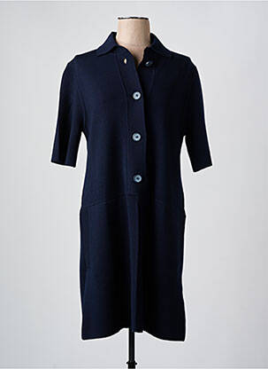 Robe courte manches longues manches longues bleu GRAN SASSO femme