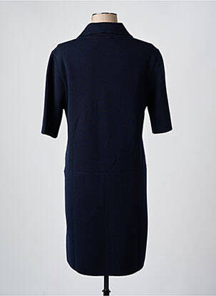 Robe courte manches longues manches longues bleu GRAN SASSO femme