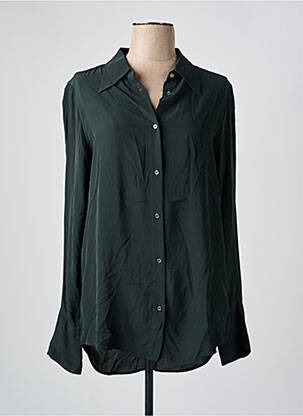 Chemisier tissage crêpe manches longues vert MASON'S femme