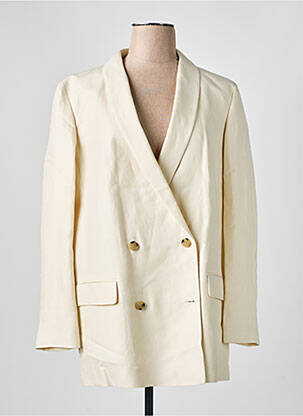 Blazer col châle beige HUGO BOSS femme