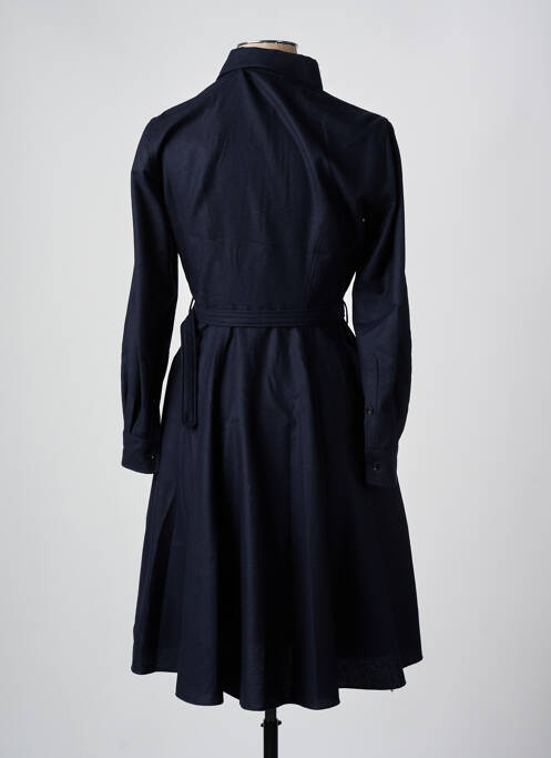 Robe mi-longue manches longues manches longues bleu ASPESI femme
