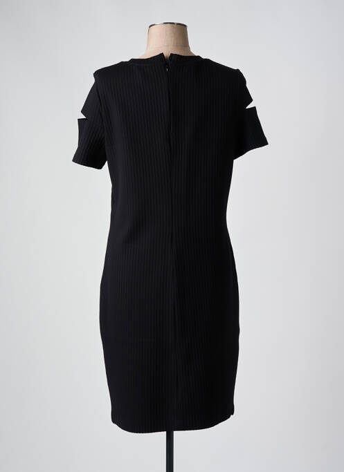 Robe mi-longue manches longues manches longues noir HUGO BOSS femme