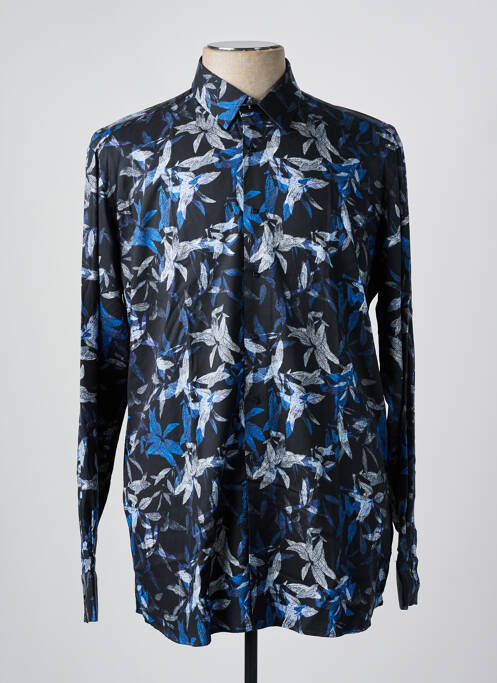 Chemise manches longues noir KARL LAGERFELD pour homme