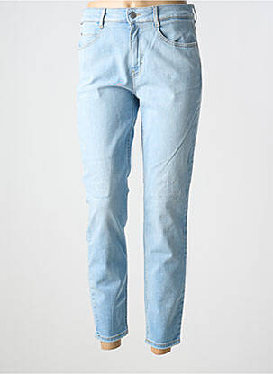 Jeans coupe slim effet usé délavé taille normale bleu HUGO BOSS femme