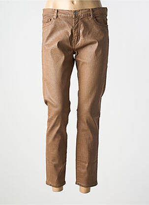 Pantalon 7/8 stretch taille normale marron HUGO BOSS femme