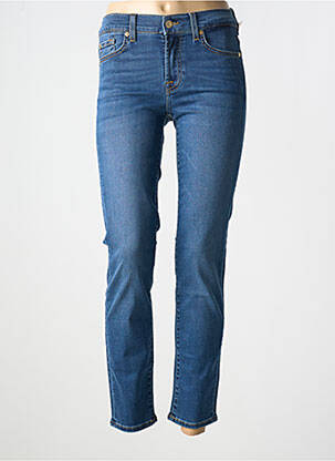 Jeans coupe slim stretch taille normale bleu 7 FOR ALL MANKIND femme