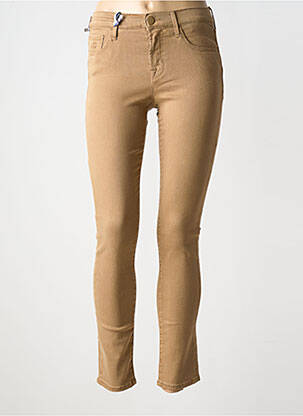 Jeans skinny stretch taille basse marron JACOB COHEN femme