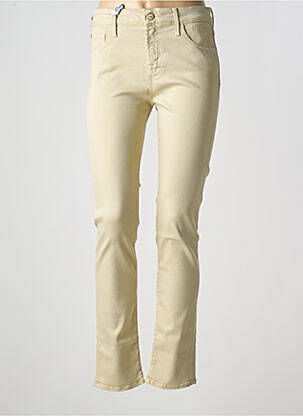 Jeans coupe slim stretch taille normale beige JACOB COHEN femme