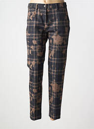 Pantalon chino tissage popeline taille normale noir MASON'S femme