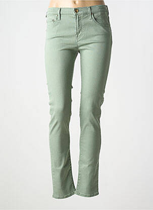 Jeans coupe slim stretch taille normale vert JACOB COHEN femme