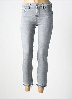 Jeans coupe slim stretch taille normale gris 7 FOR ALL MANKIND femme