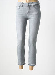 Jeans coupe slim stretch taille normale gris 7 FOR ALL MANKIND femme