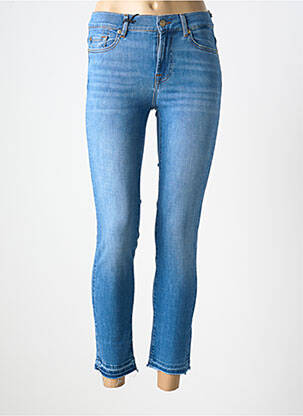 Jeans coupe slim stretch taille normale bleu 7 FOR ALL MANKIND femme