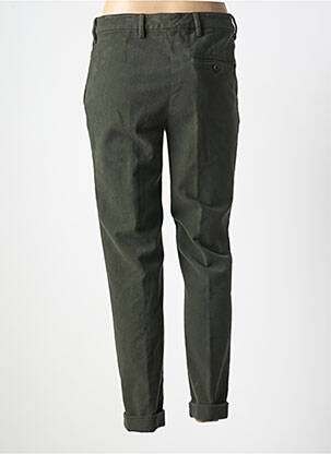 Pantalon chino fermeture zippée sous rabat boutonné taille normale vert ASPESI femme