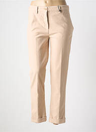 Pantalon chino fermeture zippée sous rabat boutonné taille normale beige ASPESI femme