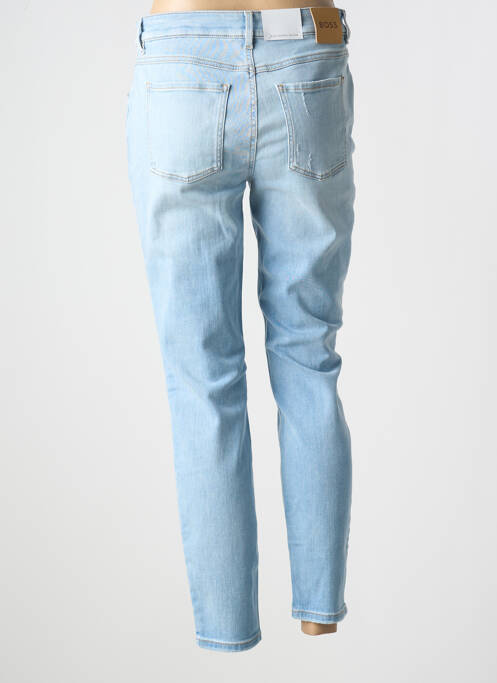 Jeans coupe slim effet usé délavé taille normale bleu HUGO BOSS femme