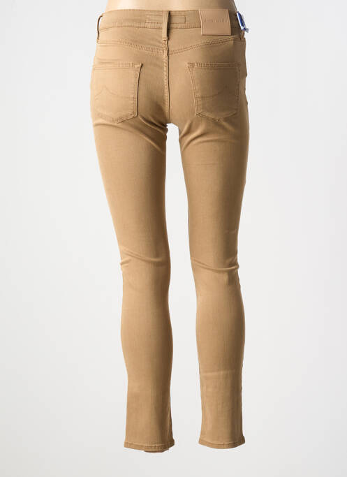 Jeans skinny stretch taille basse marron JACOB COHEN femme
