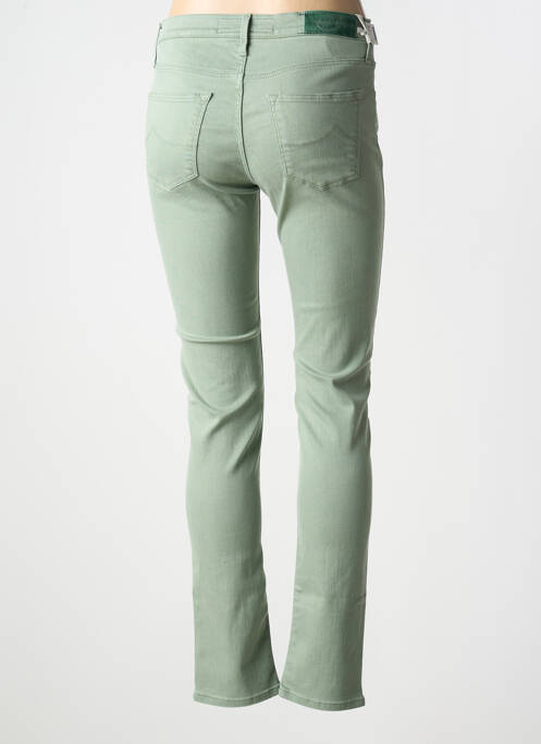 Jeans coupe slim stretch taille normale vert JACOB COHEN femme