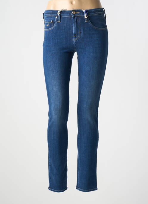 Jeans coupe slim stretch taille normale bleu JACOB COHEN femme