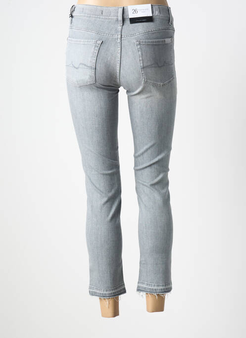 Jeans coupe slim stretch taille normale gris 7 FOR ALL MANKIND femme