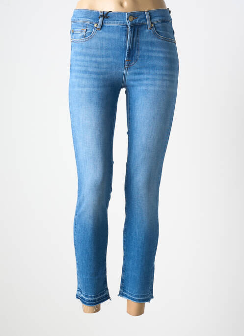 Jeans coupe slim stretch taille normale bleu 7 FOR ALL MANKIND femme