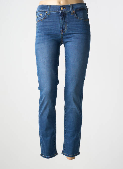 Jeans coupe slim bleu 7 FOR ALL MANKIND pour femme