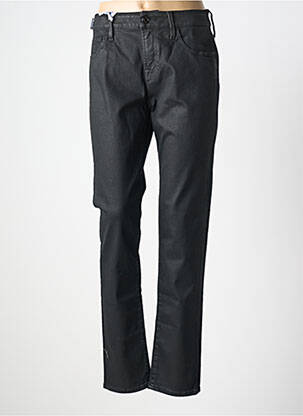 Pantalon droit stretch taille normale noir JACOB COHEN femme