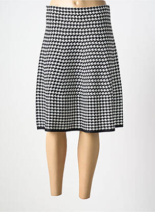 Jupe mi-longue stretch noir HUGO BOSS femme