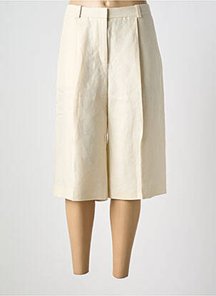 Pantacourt coupe droite taille normale beige HUGO BOSS femme