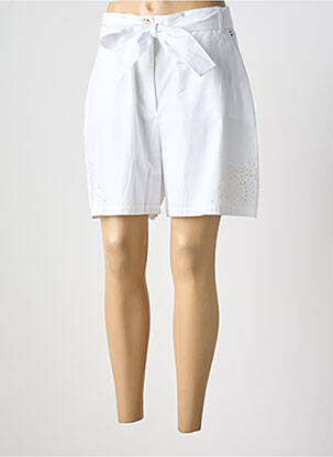 Bermuda tissage popeline taille normale blanc HUGO BOSS femme