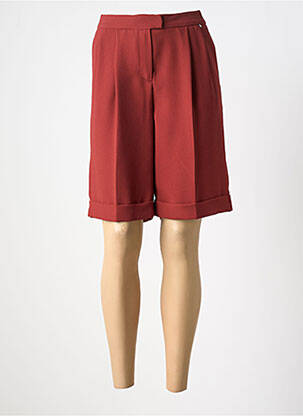 Bermuda coupe droite taille normale rouge HUGO BOSS femme