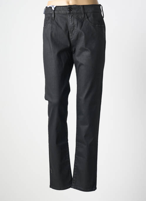 Pantalon droit stretch taille normale noir JACOB COHEN femme
