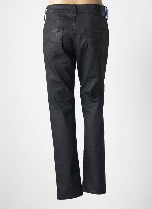 Pantalon droit stretch taille normale noir JACOB COHEN femme