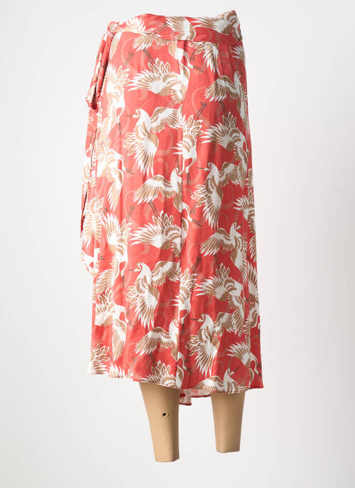 Jupe longue imprimé fantaisie rouge HUGO BOSS femme